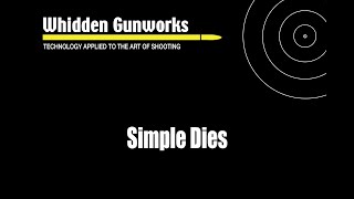 Whidden Gunworks Simple Seater and Simple Sizer Information [upl. by Anidnamra838]