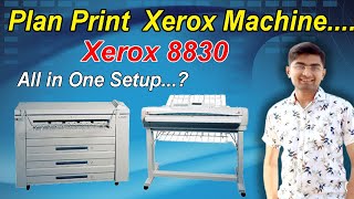 Jumbo xerox machine 8830  canon plan printer  Plan xerox all in one setup 🔥🔥🔥 [upl. by Ammej]