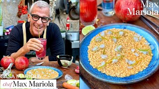 RISOTTO AGLI SCAMPI con Limone Candito 🍤🍋 Ricetta Chef Max Mariola [upl. by Hcirdeirf]