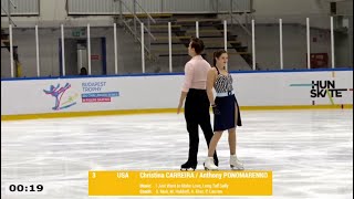 Christina Carreira amp Anthony Ponomarenko  Budapest Trophy 2024 RDă€Long Tall Sallyă€‘ [upl. by Ahsienar254]