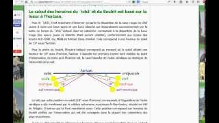 Explication temps horaires des prières Fajr Aube Calendriers Prières islamms [upl. by Campball491]