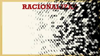 O que é a RACIONALIZAÇÃO de denominador [upl. by Cosma]