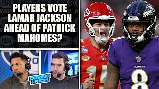 Did Players Get it Right Voting Lamar Jackson Ahead of Patrick Mahomes in NFL 100  COVINO amp RICH [upl. by Harli511]