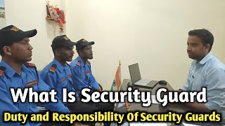 Basic Training Of Security Guard  What Is Security Guard  Security Guard ka Kham kay hota hay [upl. by Desdamona]