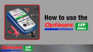 How to use the OptiMate Lithium LFP Select battery charger [upl. by Katina]