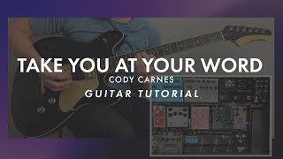 Take You At Your Word  Cody Carnes  Lead Guitar [upl. by Eisen]