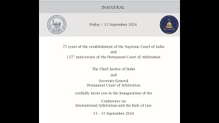 Inaugural Function on International Arbitration and the Rule of Law [upl. by Zetrauq]