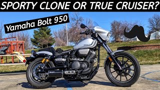 Yamaha Bolt 950  Harley Clone or True Japanese Cruiser Wahoo [upl. by Tezile836]