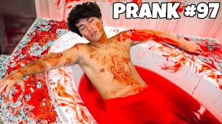 100 PRANKS IN 24 HOURS [upl. by Aihsyak]