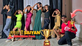 Angna Mai Saiyan Swimming Pool Banhaiyan amp sajna Ve Sajna Dance Challenge 💃 Insta Trend  Final [upl. by Aisatal802]