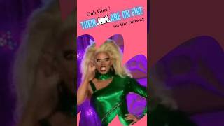 Gurl Their 🙀 are on fire on the Runway Compilation RuPauls Drag Race US [upl. by Caughey]