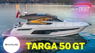 Fairline Targa 50 GT quotHighlights Walkthroughquot  BoatTEST [upl. by Seiter]