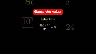 Crack This Exponential Equation in Seconds maths [upl. by Wengert232]