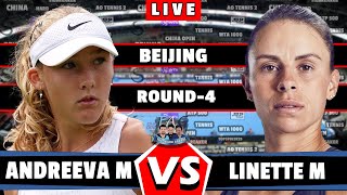 🔴LIVE Andreeva M vs Linette M • Beijing Open 2024 Round 4 Andreeva Linette WTA BeijingOpen [upl. by Huppert122]