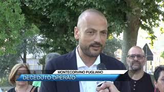 ✅ MONTECORVINO PUGLIANO DECEDUTO OPERAIO SUD TV 114 [upl. by Enelear]