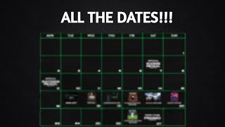 ALL THE EA FC 25 DATES [upl. by Eimia949]