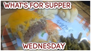 WHATS FOR SUPPER WEDNESDAY  AMISH HAMBURGER STEAK BAKE [upl. by Guimar]