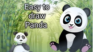 Learn how to draw panda step by step how to draw a panda easy step by step for beginners [upl. by Xenia]