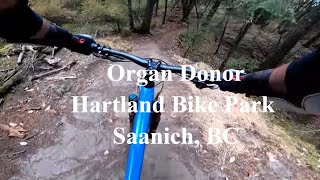 Organ Donor at Hartland Bike Park Saanich BC [upl. by Carin]