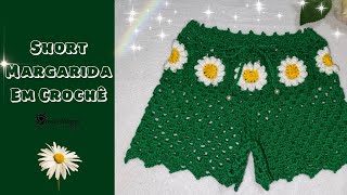 Short Margarida em Crochê ​⁠leilarangelcroche [upl. by Hurd806]