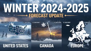 Winter 20242025 Forecast UpdateUnited States Canada Europe weatherwinteramerica europeus [upl. by Beauvais821]