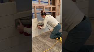 Building an electric fireplace with my brother diyfireplace electricfireplace diyproject home [upl. by Ahseinaj]