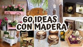 ⬆️60 IDEAS SORPRENDENTES CON MADERA • MANUALIDADES CON MADERA [upl. by Clorinda]