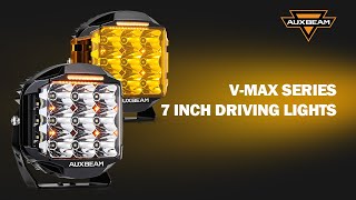 Auxbeam® MAX Series 7 Inch 228W 26100LM Side Shooter LED Driving Lights with Amber DRLampBacklight [upl. by Alyss678]