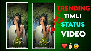 New Timli Status Editing 2024  Trending Video Editing 2024  Gujarati Whatsapp Status Video 2024 [upl. by Anuahsar]