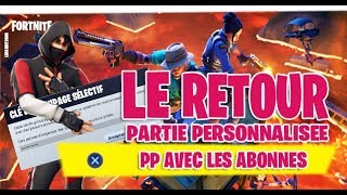 LIVE FORTNITE PARTIE PERSONALISEE PP PARTIE PERSO BATTLE ROYALE PS4 FR HD 720P [upl. by Lindgren795]