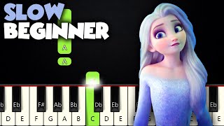 Show Yourself  Frozen 2  SLOW BEGINNER PIANO TUTORIAL  SHEET MUSIC by Betacustic [upl. by Soutor]