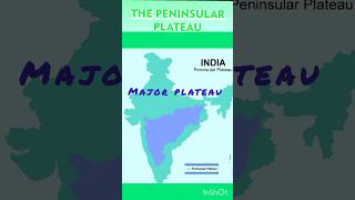 Location of major plateau in 1 minute ⏰ geography india malwa peninsular rock minerals shorts [upl. by Simonette]