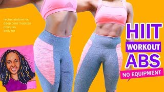 HIIT WORKOUT ABS  10 Quick Exercises ➟ Get a Flat Stomach  No Equipment Home Workout [upl. by Manchester]