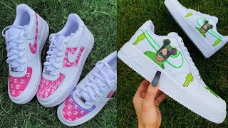 CUSTOM SHOE COMPILATION 2021  TIKTOK EDITION 😍💥💯 [upl. by Nodnnarb]