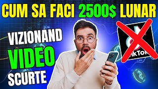 Cum Sa Castigi 2500 Lunar Vizionand Video Scurte  Castiga Bani Online Pe Telefon Gratis [upl. by Fran]