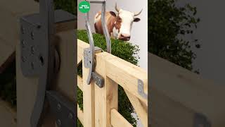 Sliding gate field latch latch gate cattle farm [upl. by Yrojram]