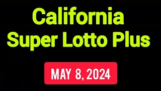 California SuperLotto Plus Winning Numbers May 8 2024  CA SuperLotto Plus Wednesday [upl. by Marduk]