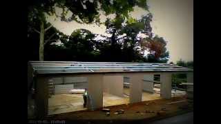 Timelapse  My 4 car garage being built in minutes [upl. by Sylvia]