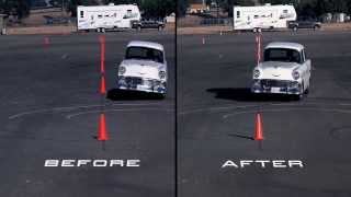 Hellwig  Chevy 1956 Before and After Street Performance Sway Bars [upl. by Eatnoj]