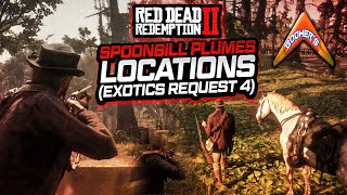 RDR2  Spoonbill Plumes Locations Exotics Request 4 [upl. by Lyford517]