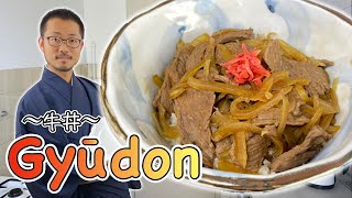 How to make GYUDON Japanese Beef Bowl 〜牛丼〜  easy Japanese home cooking [upl. by Anatniuq234]