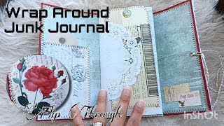 Charming Travelers Junk Journal  Vintage Rose Wrap Around Closure  shawandtellfridays [upl. by Eneloj]