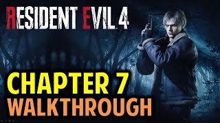 Chapter 7 Full Walkthrough Head for the Courtyard  Resident Evil 4 Remake 2023 [upl. by Nylzor]