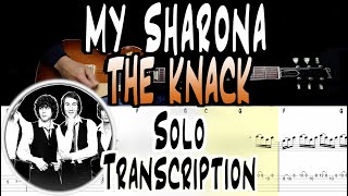 The Knack  My Sharona  Solos TranscriptionLesson  TABS [upl. by Liatris733]