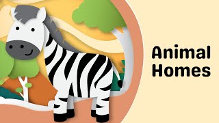 Where Do Animals Live  Animal Habitats Video for Kids  Fun Factory Kids Learning and Rhyming Poems [upl. by Vicki]