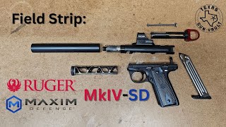 Field Strip Ruger 2245 MkIVSD made in collaboration with Maxim Defense [upl. by Hump]