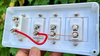 Switch board wiring with fuse protection for home 😇 [upl. by Etolas]