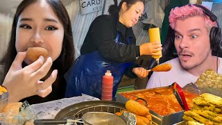 PRISCILA JU PROVANDO LANCHES EM CAFETERIAS COREANAS E VLOG  React Vale a pena [upl. by Nored]