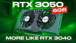 RTX 3050 6GB review More like RTX 3040 [upl. by Esilanna70]