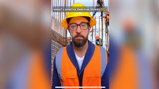 smart worker machine construction video can help you 🚧🦺 construction creativeworkers adamrose [upl. by Steele]